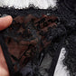 Sexy Bow Decorated Contrast Lace Suspender Nightdress Nightdress and Thong Set