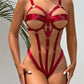 Sexy Hollow Adjustable Wide Strap Bodysuit
