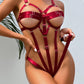 Sexy Hollow Adjustable Wide Strap Bodysuit