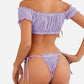 Sexy See-Through Mesh One Shoulder Strap Bra and Panty Pajama Set