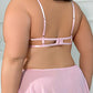 Large Size Sexy Flower Hollow Chest Mesh See-through Pajama Set