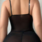 Sexy See-Through Lace Seductive Dress With Fishnet Stockings Set