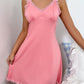 Sexy V-Back Butterfly Design High-Slit Lace Nightdress