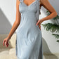 Sexy V-Back Butterfly Design High-Slit Lace Nightdress
