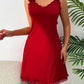 Sexy V-Back Butterfly Design High-Slit Lace Nightdress