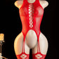 Sexy Round Neck Halter Neck Hollow Stretch Bodysuit