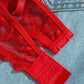 Women's Sexy Lace Mesh Hollow Underwear Set