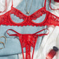Women's Sexy Lace Mesh Hollow Underwear Set