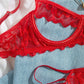 Women's Sexy Lace Mesh Hollow Underwear Set