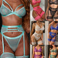 Sexy Transparent Mesh Underwear Set