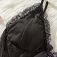 Sexy Lace Mesh See-Through Suspender Nightdress