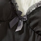 Sexy Lace Mesh See-Through Suspender Nightdress