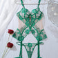 Sexy Mesh See-through Thin Lace Bra Set