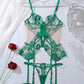 Sexy Mesh See-through Thin Lace Bra Set