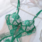 Sexy Mesh See-through Thin Lace Bra Set