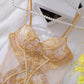 Sexy Mesh See-through Thin Lace Bra Set