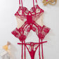 Sexy Mesh See-through Thin Lace Bra Set