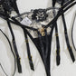 Sexy Mesh See-through Thin Lace Bra Set