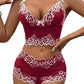 Sexy Lace Colorblock Underwear Set
