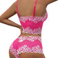 Sexy Lace Colorblock Underwear Set