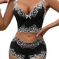 Sexy Lace Colorblock Underwear Set