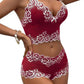 Sexy Lace Colorblock Underwear Set