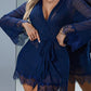 Sexy Lace Tulle Pajamas Three-piece Set