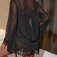Sexy Lace Tulle Pajamas Three-piece Set