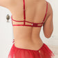 Sexy Lace Mesh Open Crotch Hollow Back One-piece Pajamas