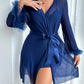 Sexy Lace Mesh See-through Nightgown Set