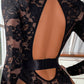 Sexy Deep V Mesh Transparent Backless Hollow Long-sleeved Open Crotch One-piece Pajamas