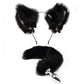 Sexy Bell Collar Tail Jewelry Maid Costume Headdress Neck Accessory Props Set