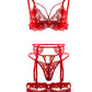Sexy Lace Bra Garter Lingerie Set