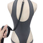 Sexy Halterneck Open-crotch Bodysuit with Stockings and Leash