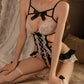 Bunny Girl Sexy Lace See-Through Open Crotch One-Piece Pajama Set