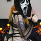Halloween Cosplay Sexy Spider Web Hollow Long Sleeve Dress