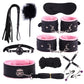 SM Sexy Plush Leather Bondage 10-Piece Set