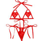 Hollow Heart-shaped Breast-revealing Three-point Sexy Suit