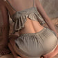 Sexy Lace Suspenders and Shorts Pajama Set