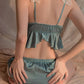 Sexy Lace Suspenders and Shorts Pajama Set