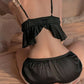 Sexy Lace Suspenders and Shorts Pajama Set
