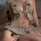 Sexy Lace Suspenders and Shorts Pajama Set