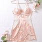 Sexy Slim-fitting Erotic Hollow Lace Splicing Nightdress