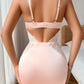 Sexy Slim-fitting Erotic Hollow Lace Splicing Nightdress