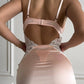 Sexy Slim-fitting Erotic Hollow Lace Splicing Nightdress