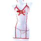 Sexy Mesh Nurse Uniform Temptation Suit with Bow Stockings