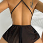 Sexy Deep V Lace Hollow See-through Bodysuit