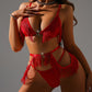 Tassel Mesh See-through Sexy Lingerie Set