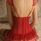 Sexy Lace Mesh See-through Underwire Tutu Skirt Lingerie Set