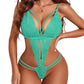 Women's Deep V Lace See-Through Sexy Bodysuit